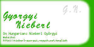gyorgyi nieberl business card